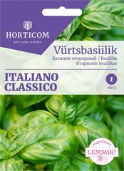 Ароматный базилик Italiano Classico 1 г цена и информация | Семена приправ | hansapost.ee