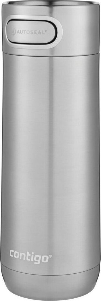 Termokruus Contigo Luxe Autoseal 470ml - Stainless Steel, 2115522 цена и информация | Termosed ja termokruusid | hansapost.ee