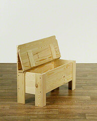 Деревянная скамейка - ящик для хранения вещей B-12 цена и информация | Корзины и ящики для хранения | hansapost.ee