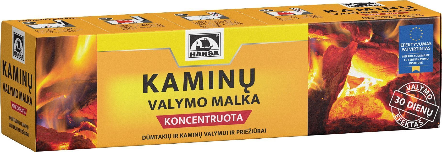 HANSA Korstna puhastuse küttepuud 1,1 kg цена и информация | Kaminate ja ahjude tarvikud | hansapost.ee