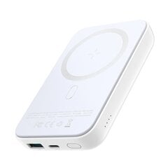 Joyroomi akupank 10 000 mAh 20 W toiteallika kiirlaadimise magnetiline juhtmevaba Qi laadija 15 W iPhone'i jaoks MagSafe ühilduv valge (JR-W020 valge) цена и информация | Зарядные устройства Power bank | hansapost.ee