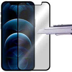 5D Tempered Glass защитное стекло для Apple iPhone 12 / 12 Pro, черное цена и информация | Защитные пленки для телефонов | hansapost.ee