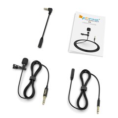 Fifine C2 lavalier mikrofon ajaveebide / netisaadete / voogude / telefonide / arvuti jaoks must hind ja info | Mikrofonid | hansapost.ee
