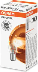 Автомобильная лампа OS7225 Osram OS7225 P21/4W 21/4W 12V (10 шт) цена и информация | Автомобильная ксеноновая лампа D2R 6000К (Китай) | hansapost.ee