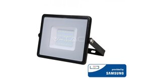 30W LED prožektor V-TAC, 4000K (naturaalne valge), IP65, must, LED SAMSUNG diood hind ja info | Aiavalgustid ja õuevalgustid | hansapost.ee