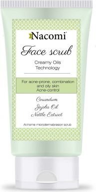 Nacomi Face Scrub näokoorija 75 ml цена и информация | Näopuhastusvahendid | hansapost.ee