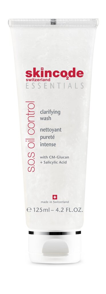 Näopesuvahend Skincode S.O.S. Oil Control 125 ml hind ja info | Näopuhastusvahendid | hansapost.ee