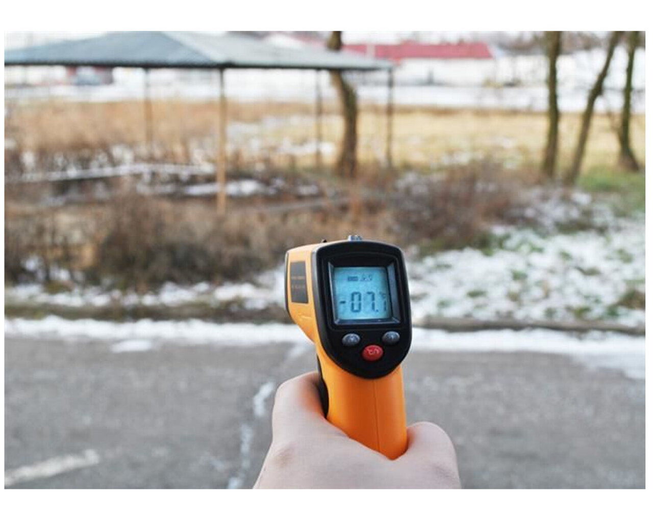 Kontaktivaba digitaalne termomeeter InnoGIO Infrared Thermometer GIOSpeedy HW-2 цена и информация | Niiskuse, temperatuuri, pH ja ORP mõõdikud | hansapost.ee