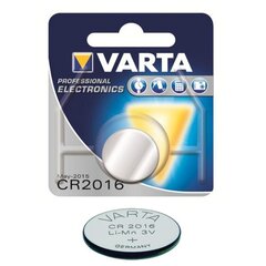 Varta CR2016 Proffesional Electronics 3V Lithium Tablet Battery Litija Baterija (1pcs) hind ja info | Patareid | hansapost.ee