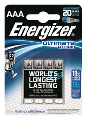 PATAREI ENERGIZER Lithium AAA B4 1.5V price and information | Batteries | hansapost.ee