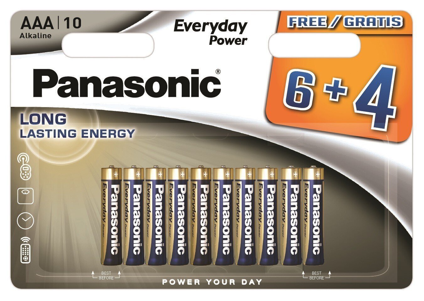 Panasonic Everyday Power patarei LR03EPS/10BW (6+4) цена и информация | Patareid | hansapost.ee