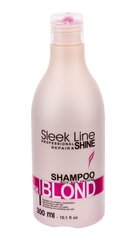 Šampoon heledatele juustele Stapiz Sleek Line Blush Blond 300 ml цена и информация | Шампуни | hansapost.ee