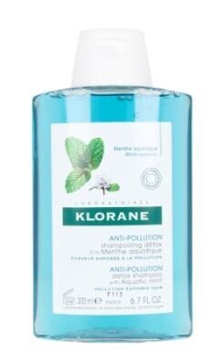 Detoksifitseeriv šampoon, mis kaitseb keskkonnasaaste mõjude eest Klorane Anti Pollution, 200 ml hind ja info | Šampoonid | hansapost.ee