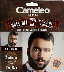 Кремовая краска для волос Delia Cosmetics Cameleo Men 2 x 15 мл, 1.0 Black цена и информация | Краска для волос | hansapost.ee