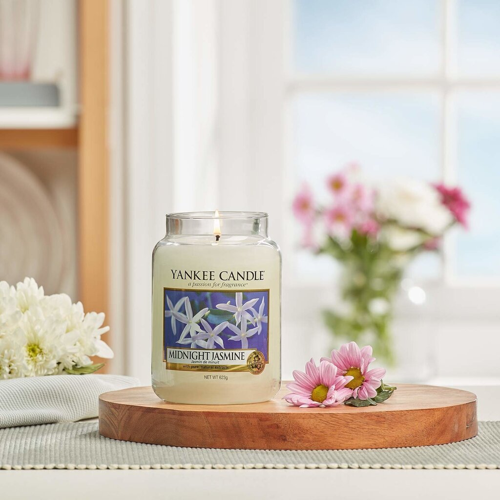 Lõhnaküünal Yankee Candle Large Jar Midnight Jasmine 623 g цена и информация | Küünlad, küünlajalad | hansapost.ee