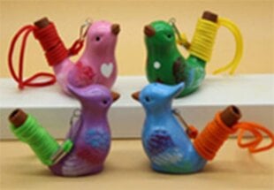 Värviline keraamiline linnuheli instrument Terre coloured ceramic bird hind ja info | Löökriistad | hansapost.ee