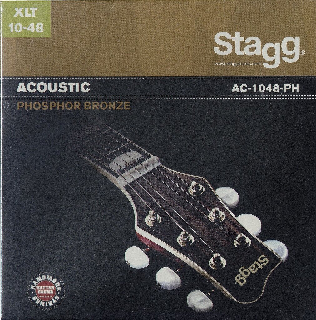 Akustilise kitarri keeled Stagg AC-1048-PH Phosphor Bronze 0.010 - 0.048 hind ja info | Muusikainstrumentide tarvikud | hansapost.ee