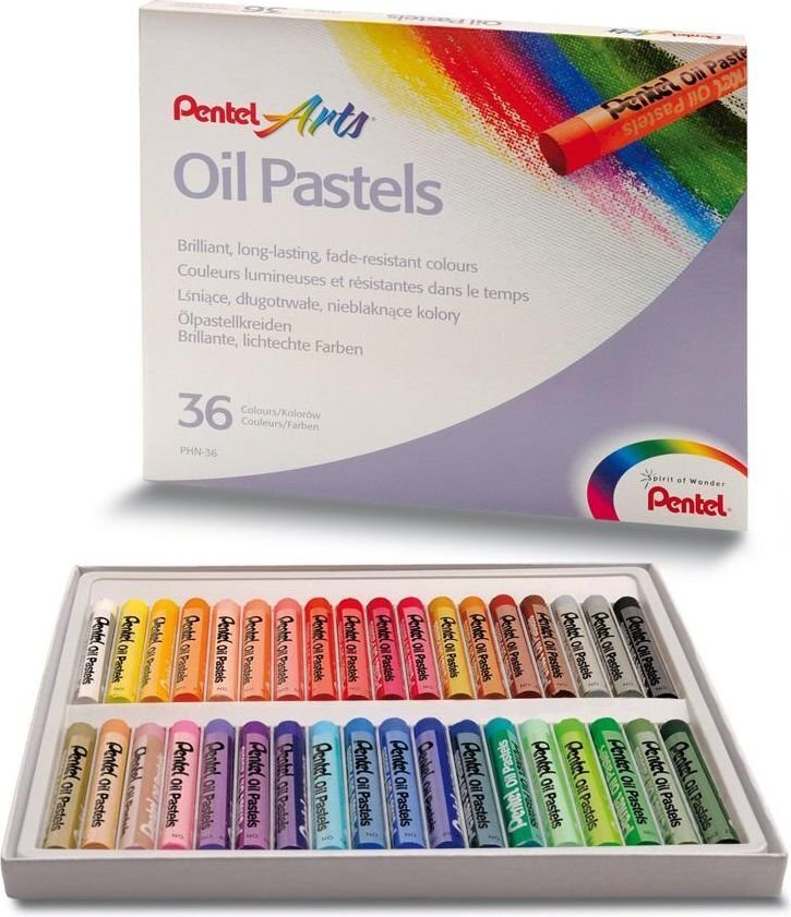 Pentel õlipastellid, 36 tk цена и информация | Kirjatarvikud | hansapost.ee