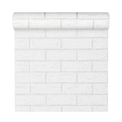 Обои 3D Bricks White 58407 цена и информация | Обои | hansapost.ee