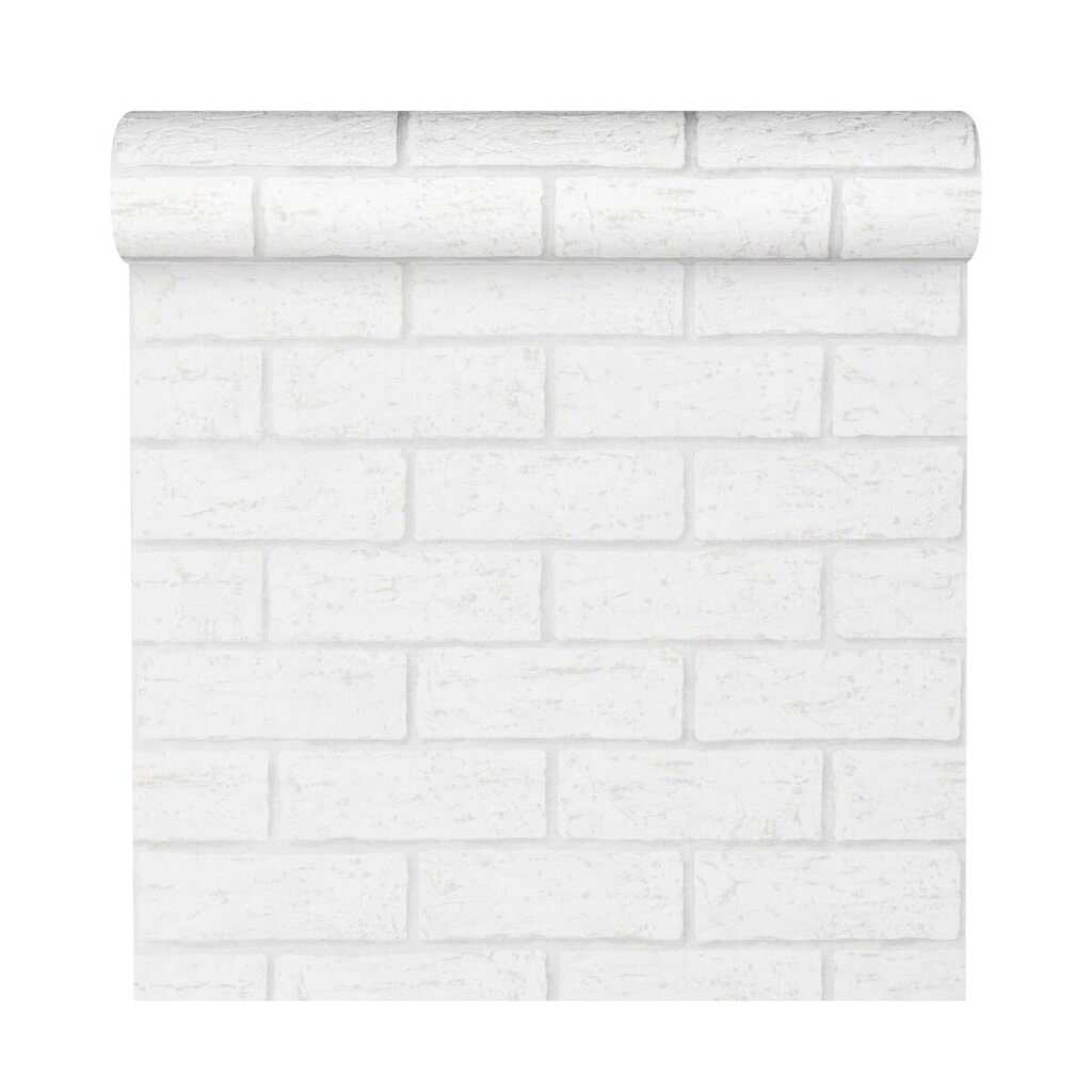Tapeet 3D Bricks White 58407 цена и информация | Tapeedid | hansapost.ee