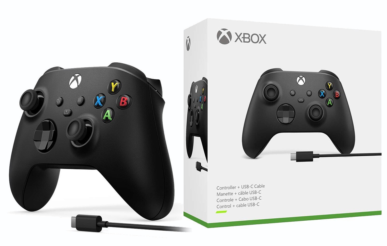 Xboxi juhtmevaba kontroller must + USB C kaabel hind ja info | Mängupuldid | hansapost.ee