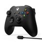 Xbox Wireless pult - Black + USB C Cable hind ja info | Mängupuldid | hansapost.ee