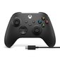 Xboxi juhtmevaba kontroller must + USB C kaabel hind ja info | Mängupuldid | hansapost.ee