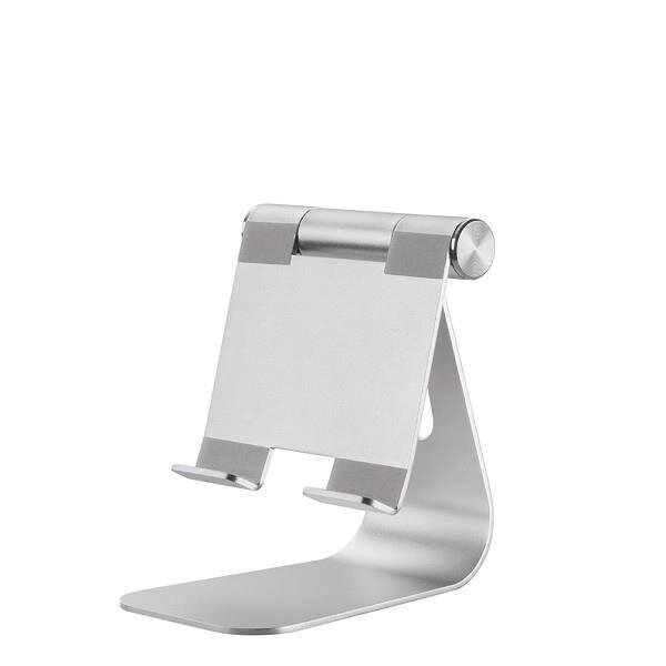 NEOMOUNTS BY NEWSTAR TABLET DESK STAND (SUITED FOR TABLETS UP TO 11), SILVER цена и информация | Tahvelarvuti lisatarvikud | hansapost.ee