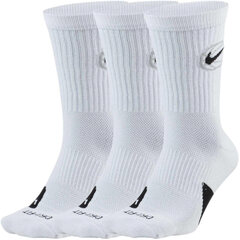 Носки Nike Crew Everyday Bball 3Pr White DA2123 100/46-50 цена и информация | Мужские носки | hansapost.ee