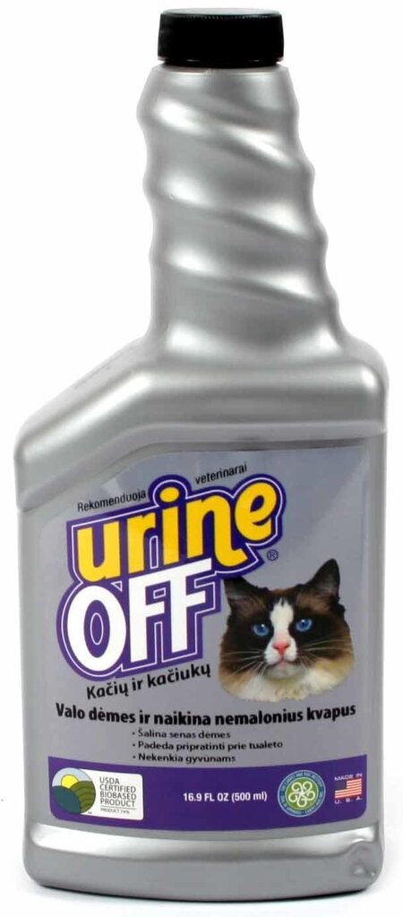 Urine Off pihustatav valem kasside uriinilõhna ja plekkide eemaldamiseks, 500 ml цена и информация | Hooldus/grooming | hansapost.ee