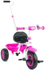 Толкаемый трехколесный велосипед Milly Mally Turbo, розовый цена и информация | Трехколесные велосипеды | hansapost.ee