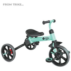 Трехколесный-балансировочный велосипед Yvolution YVelo Flippa, синий цена и информация | Трехколесные велосипеды | hansapost.ee