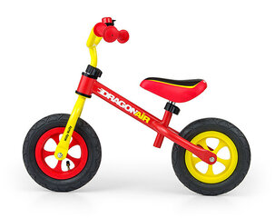 Балансировочный велосипед Milly Mally Dragon Air Yellow-Red цена и информация | Балансировочные велосипеды | hansapost.ee