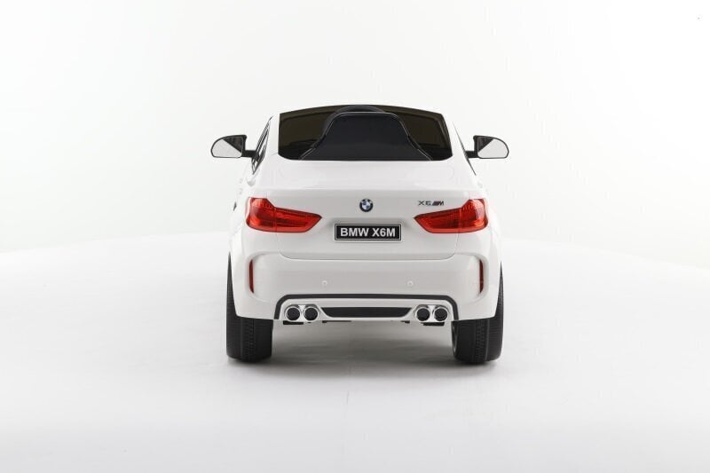 Ühekohaline elektriauto BMW X6M, valge, 8010253-2R цена и информация | Laste elektriautod | hansapost.ee