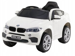 Ühekohaline elektriauto BMW X6M, valge, 8010253-2R цена и информация | Электромобили для детей | hansapost.ee