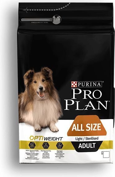 PRO PLAN DOG ADULT ALL SIZES LIGHT CHICKEN 3KG hind ja info | Koerte kuivtoit ja krõbinad | hansapost.ee