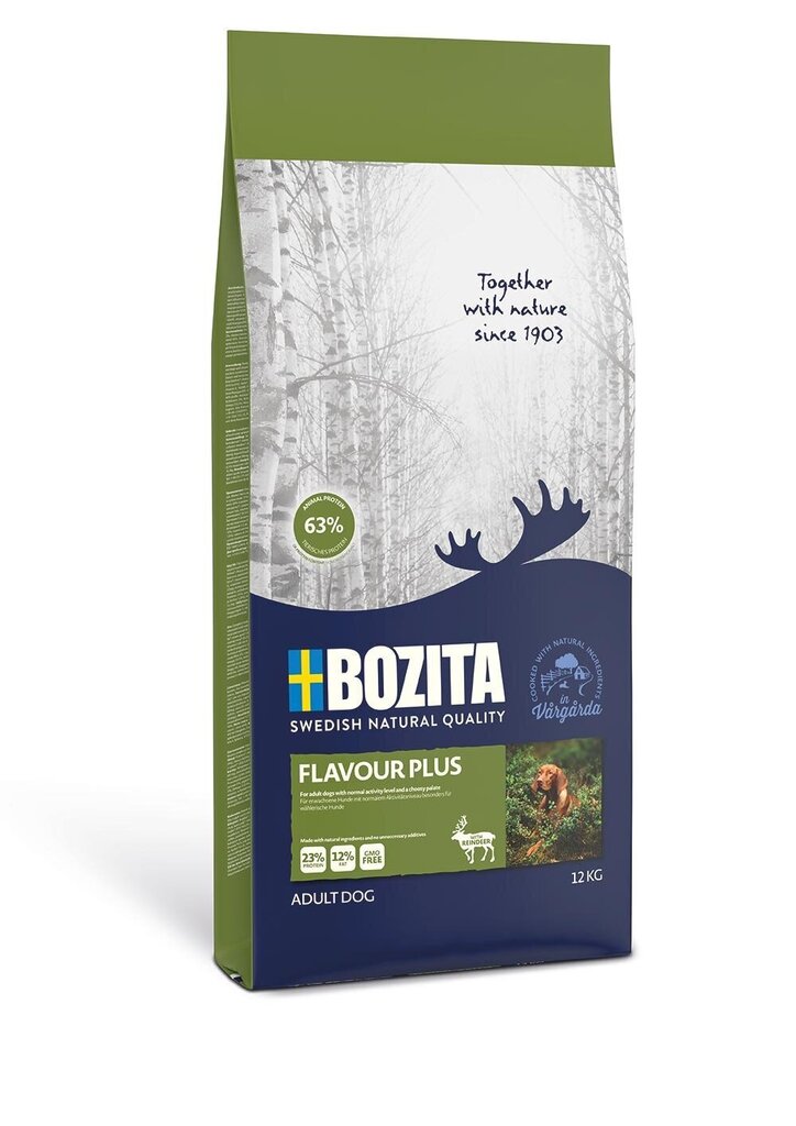 Bozita Flavour Plus koeratoit 12kg цена и информация | Koerte kuivtoit ja krõbinad | hansapost.ee