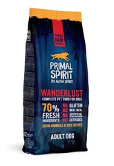 Primal Spirit влажный корм для взрослых собак Wanderlust 12кг цена и информация | Сухой корм для собак | hansapost.ee