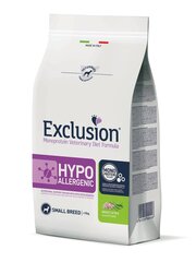 Exclusion Hypoallergic Monoprotein для собак мелких пород с насекомыми и горохом, 2кг цена и информация | Exclusion Товары для животных | hansapost.ee