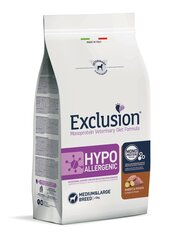 Exclusion Hypoallergenic Monoprotein keskmist ja suurt tõuga koertele, küüliku ja kartuliga, 12kg цена и информация | Сухой корм для собак | hansapost.ee