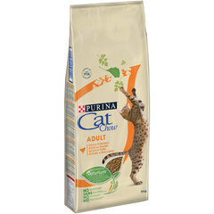 Purina Cat Chow Adult kana ja kalkuniga, 15 kg цена и информация | Сухой корм для кошек | hansapost.ee
