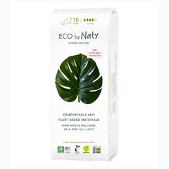 Hügieenisidemed Eco by Naty Extra, 10 tk. hind ja info | Tampoonid, hügieenisidemed ja menstruaalanumad | hansapost.ee