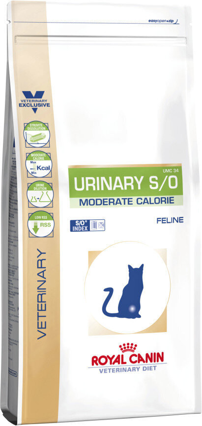 Royal Canin ülekaalulistele kassidele Vet Cat Urinary, 1,5 kg hind ja info | Kassi kuivtoit ja kassikrõbinad | hansapost.ee