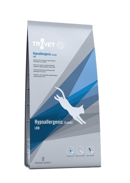 Trovet allergilistele kassidele Hypoallergenic LRD Lamb, 3 kg hind ja info | Kassi kuivtoit ja kassikrõbinad | hansapost.ee