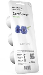 Click & Grow Smart Garden refill Василёк си́ний 3 шт цена и информация | Проращиватели, лампы для растений | hansapost.ee
