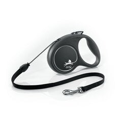 Flexi automaatne rihm Black Design S, hall, 5 m price and information | Leashes for dogs | hansapost.ee