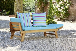 Aiapink Borkum, pruun/sinine price and information | Garden chairs, balcony chairs | hansapost.ee