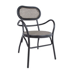 Садовый стул BOLGHERI 56x62xH83см, коричневый / черный цена и информация |  Садовые стулья, кресла, пуфы | hansapost.ee