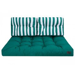 Набор из 3 подушек для поддона Hobbygarden Leo, зеленый цена и информация | Подушки, наволочки, чехлы | hansapost.ee