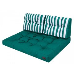Набор из 3 подушек для поддона Hobbygarden Leo, зеленый цена и информация | Подушки, наволочки, чехлы | hansapost.ee